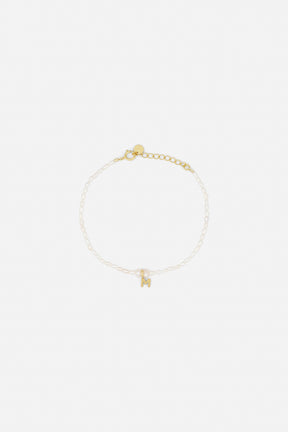 Sorelle ApS Pearly letter - Sølv Bracelet