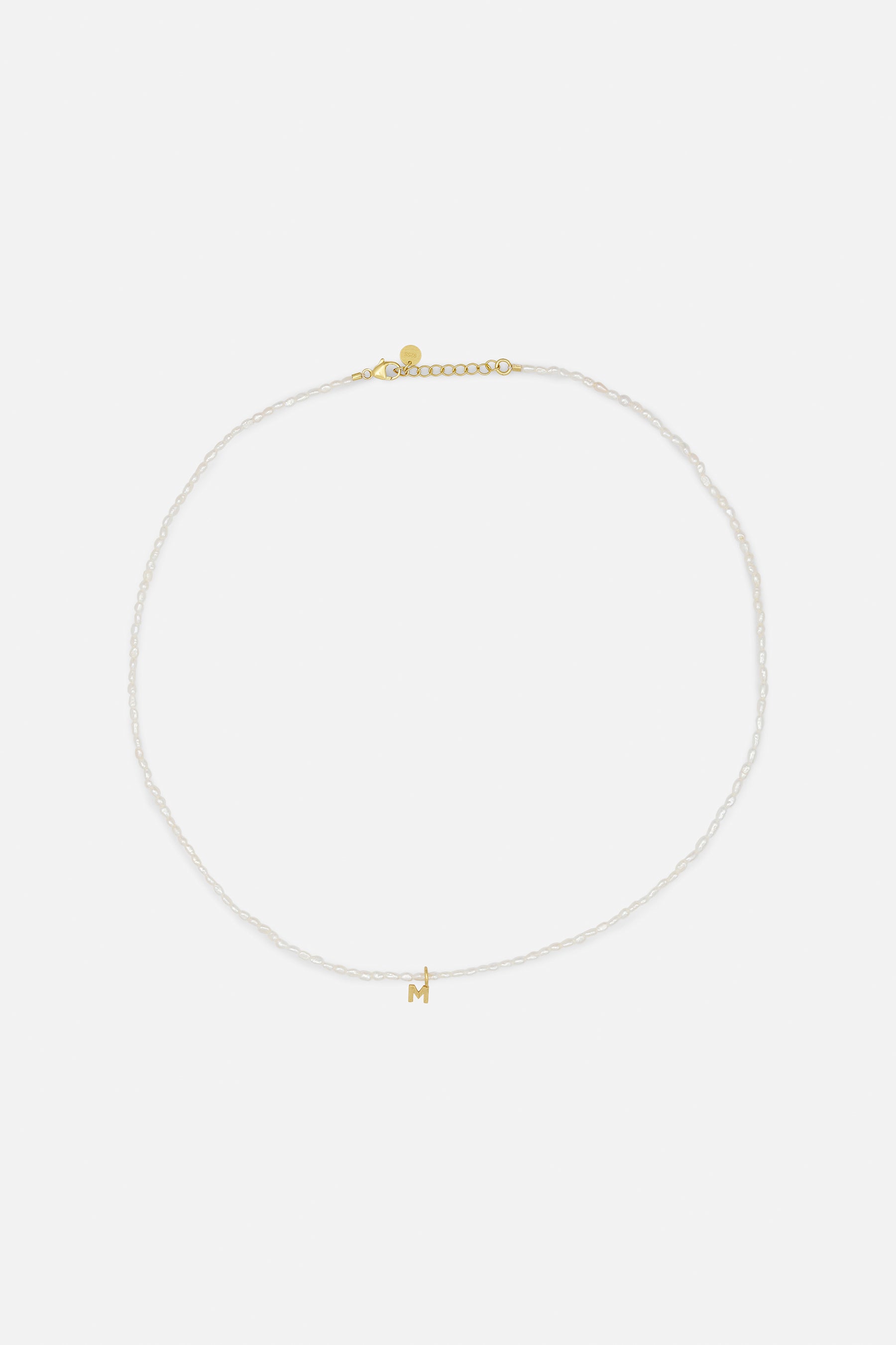 Sorelle ApS Pearly letter necklace - Forgyldt Necklace