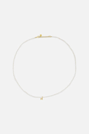 Sorelle ApS Pearly letter necklace - Forgyldt Necklace